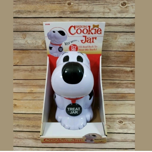 CVS Kitchen Barking Dog Plastic Cookie Jar Barks Wolf Poshmark